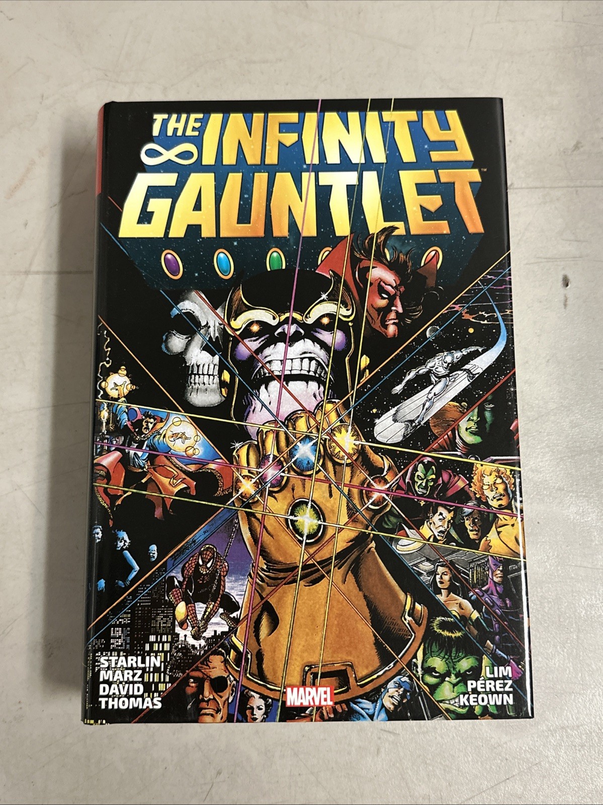 SIGNED PEREZ INFINITY GAUNTLET OMNIBUS HC First print (2020, MARVEL) MR1510WH SIGNED PEREZ INFINITY GAUNTLET OMNIBUS HC First print (2020, MARVEL) MR1510WH