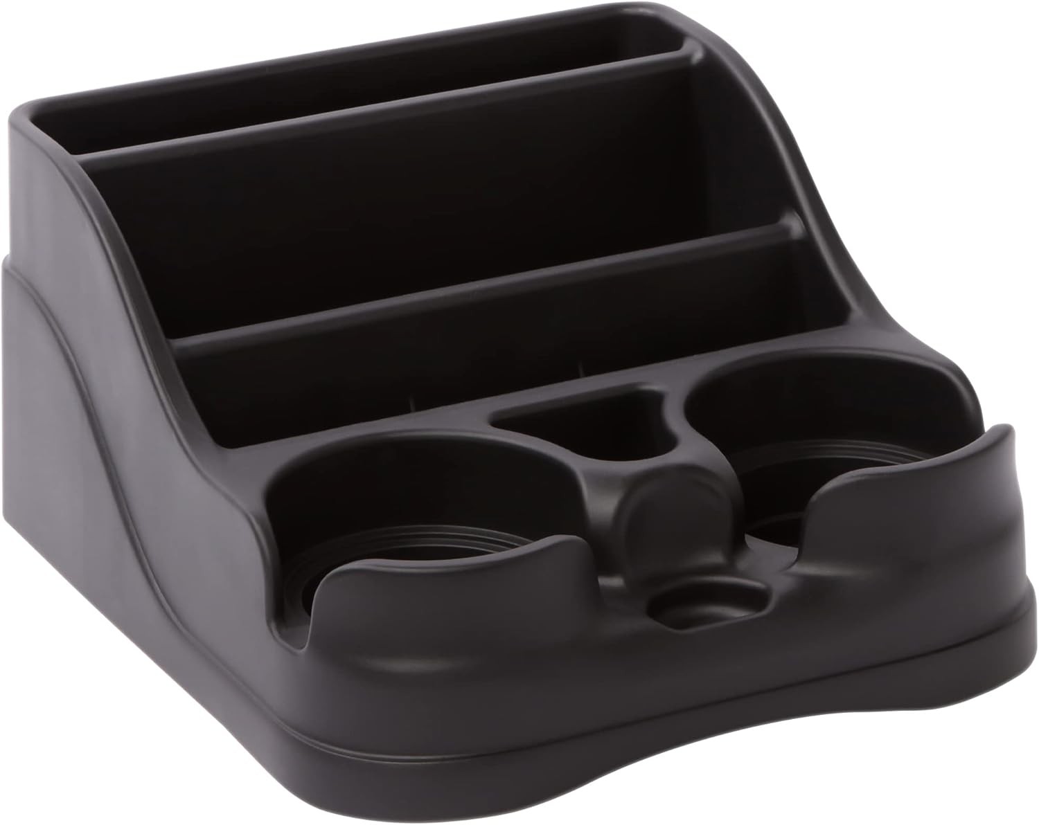 Small Center Console Organizer for Cars Trucks SUVs Minivans with Cup Holders