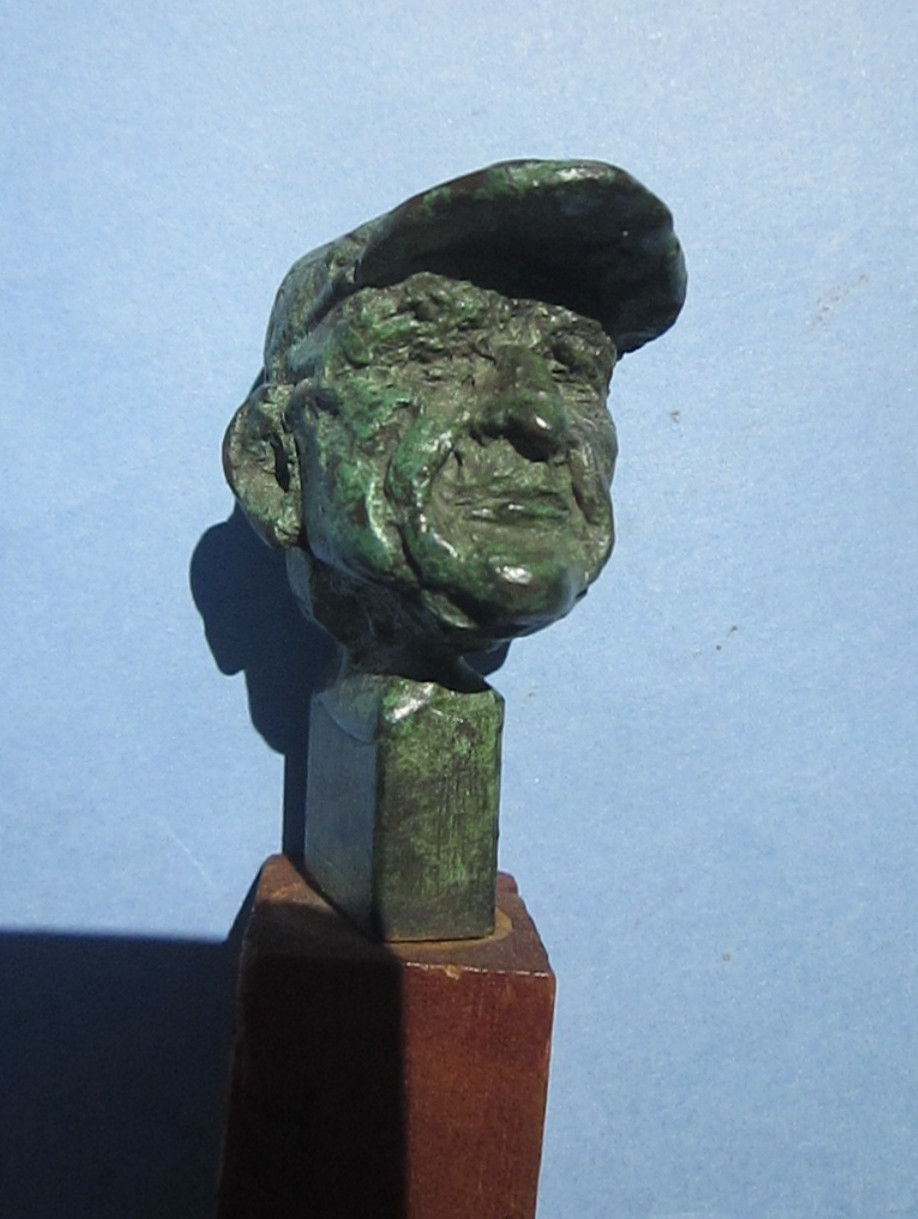 Collectible Bronze Head of Met\'s Coach Casey Stengel, by Rhoda Sherbell Collectible Bronze Head of Met\'s Coach Casey Stengel, by Rhoda Sherbell