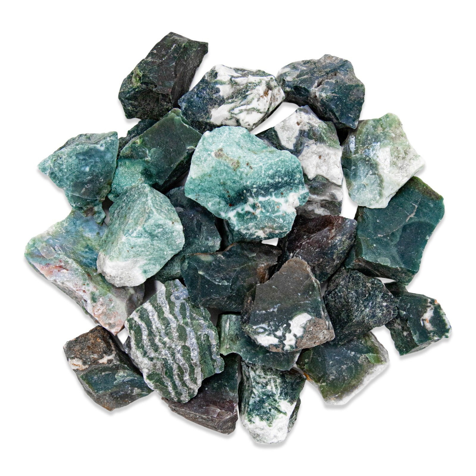 Raw Moss Agate - From India - Bulk Rough Crystals Natural Healing Gemstones Raw Moss Agate - From India - Bulk Rough Crystals Natural Healing Gemstones