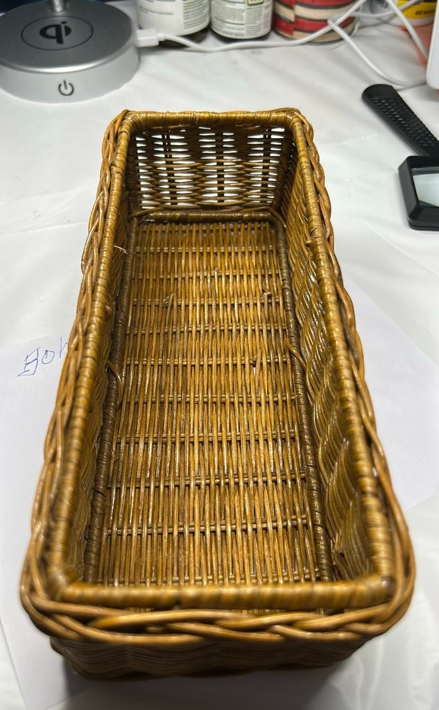 Vintage Rectangular Wicker Basket Vintage Rectangular Wicker Basket