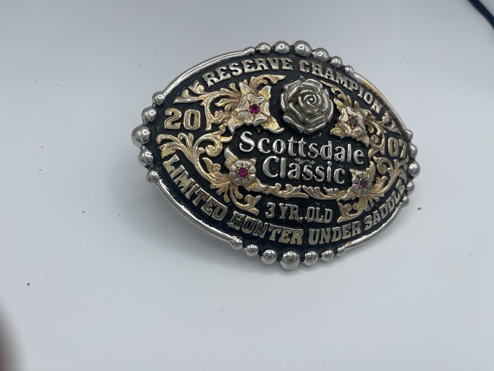 2007 Scottsdale Classic Reserve Champion Trophy Belt Buckle 2007 Scottsdale Classic Reserve Champion Trophy Belt Buckle