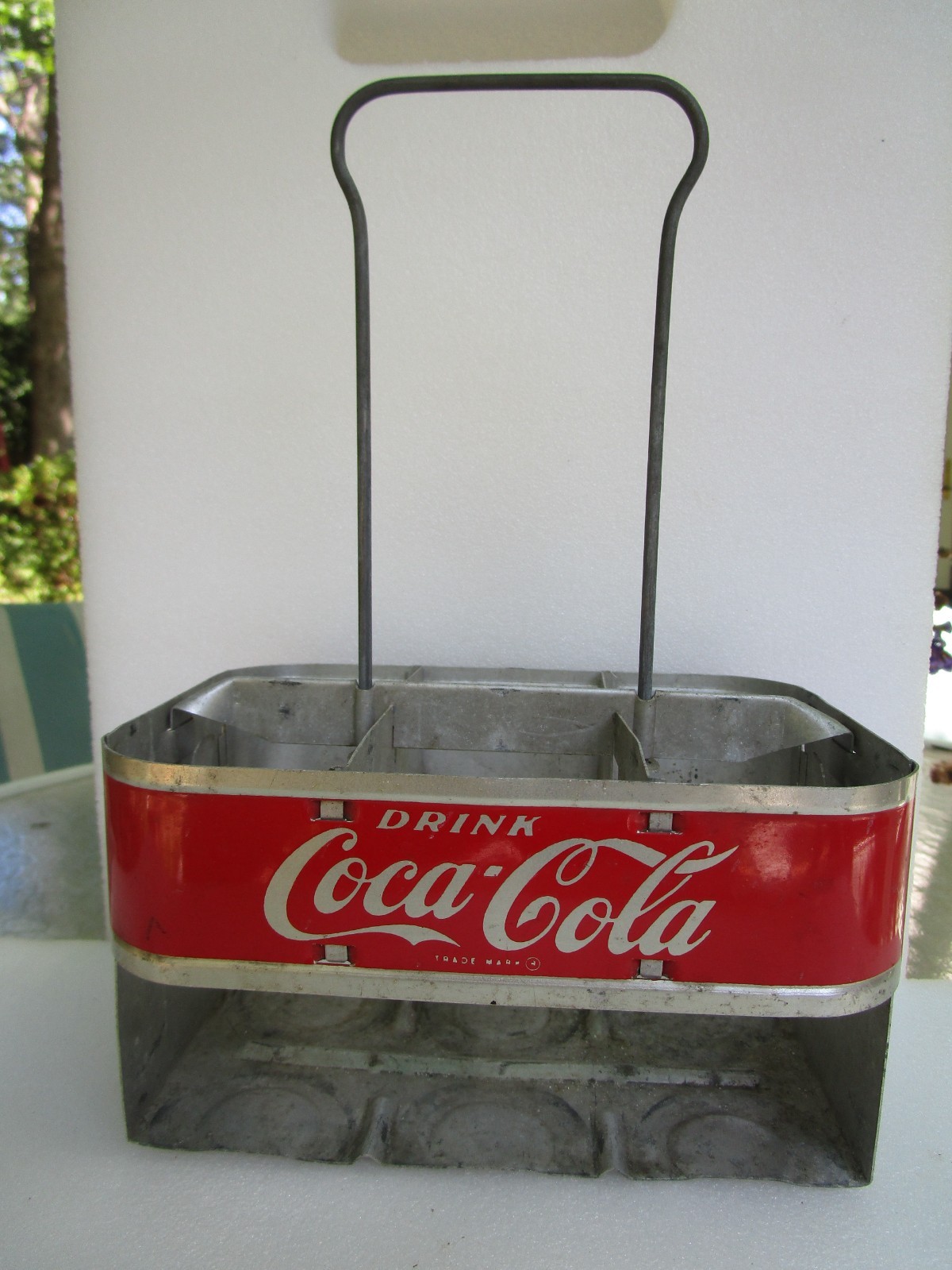 Vintage 1950s Coca-Cola 6 Pack Bottle Carrier Coke Caddy Aluminum Vintage 1950s Coca-Cola 6 Pack Bottle Carrier Coke Caddy Aluminum