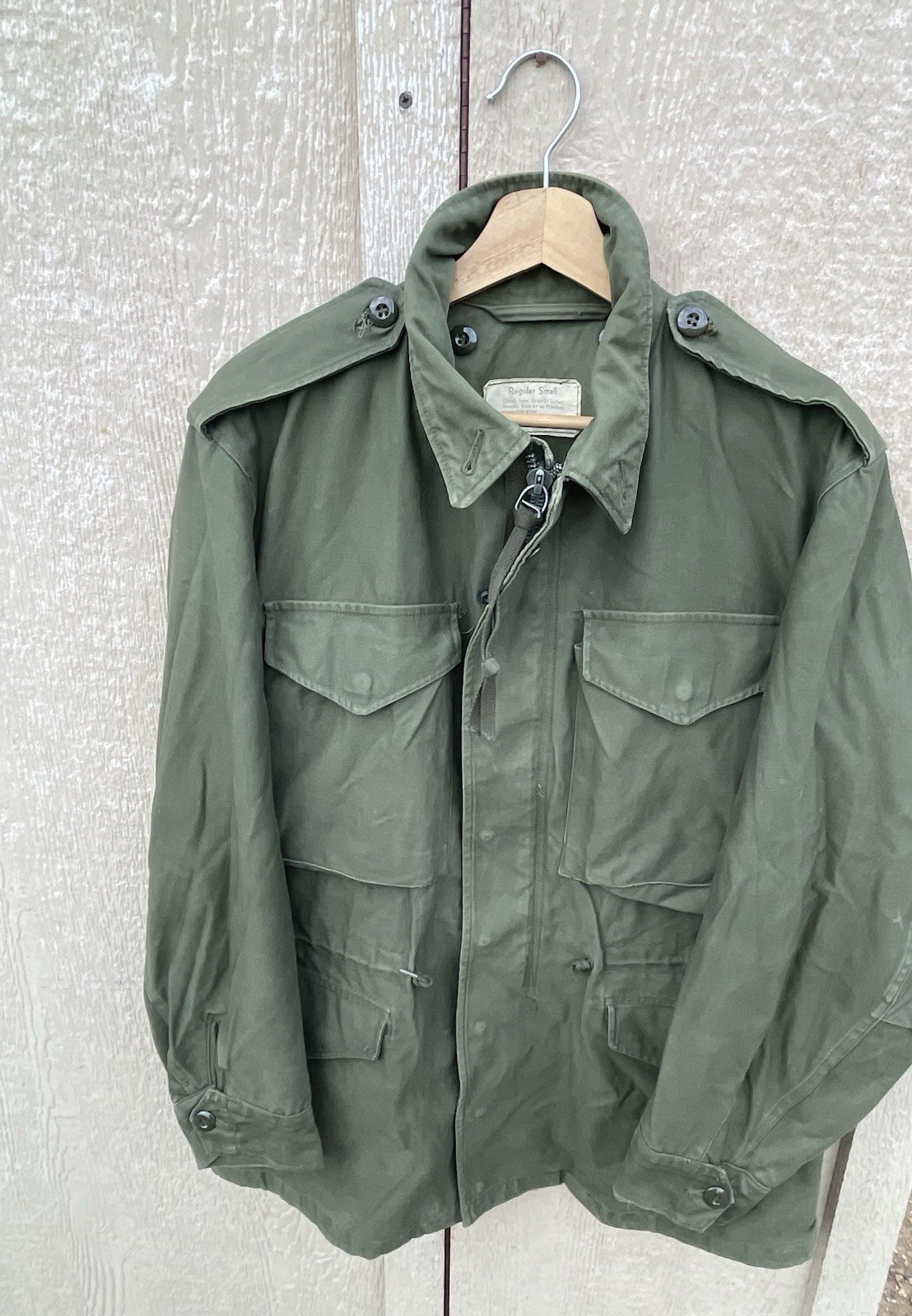 Vtg U.S. Army M-1951 M-51 Field Jacket OG-107 Korean War Sz S