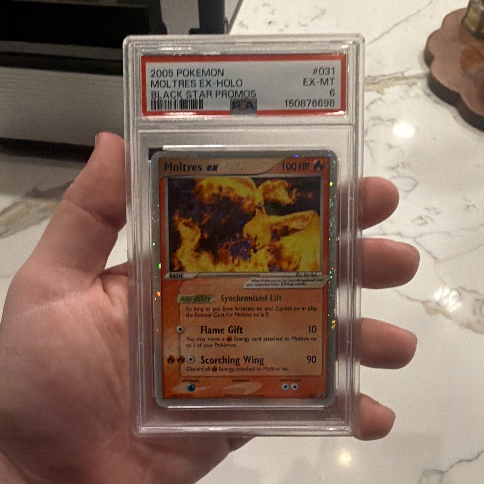 Pokémon Moltres ex Holo Black Star Promos #031 2006 PSA 6 English