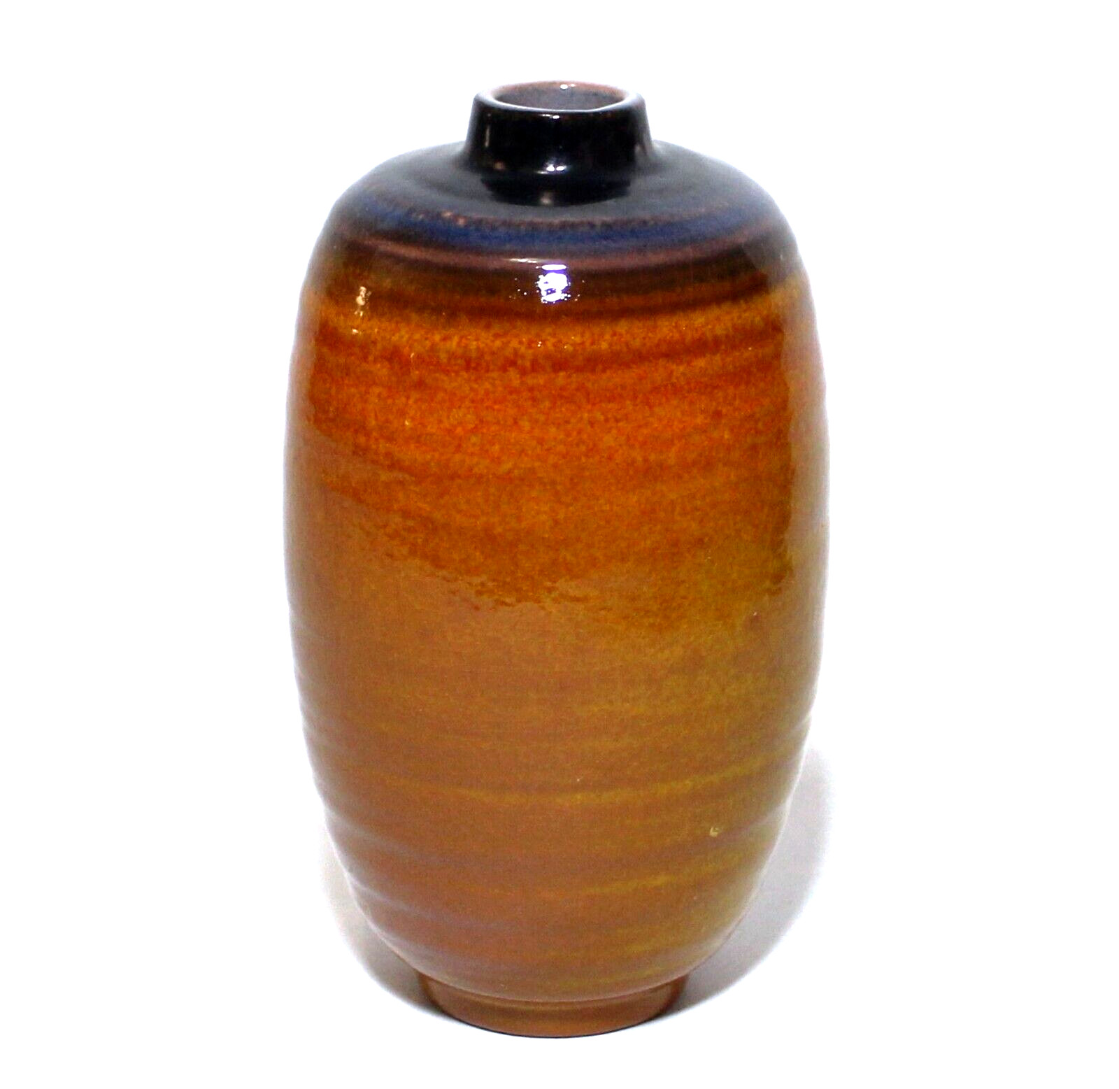 Haeger Pottery USA Vase Brown & Blue