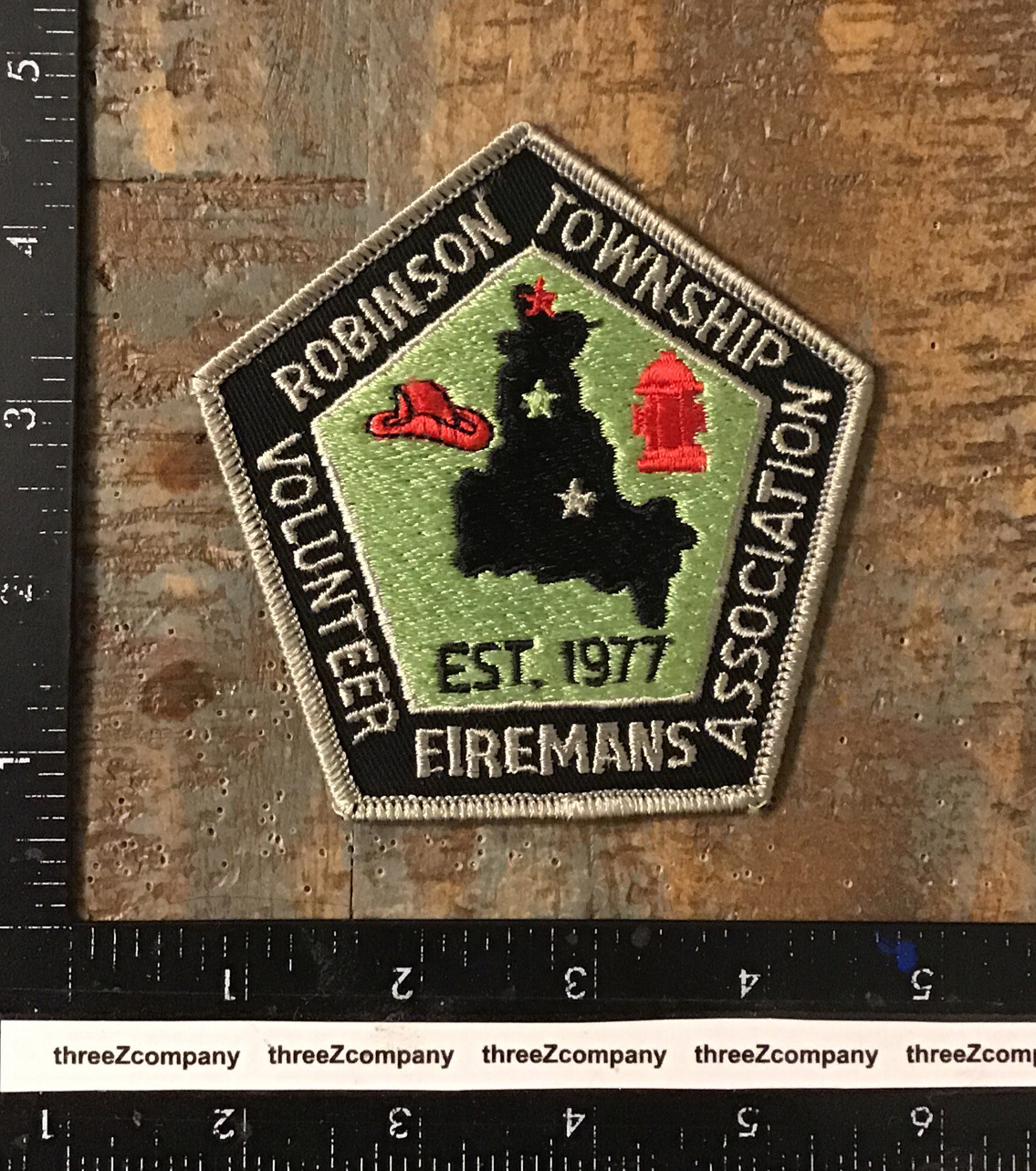 Vintage ROBINSON TOWNSHIP Pennsylvania VOLUNTEER FIREMANS ASSOCIATION Patch PA