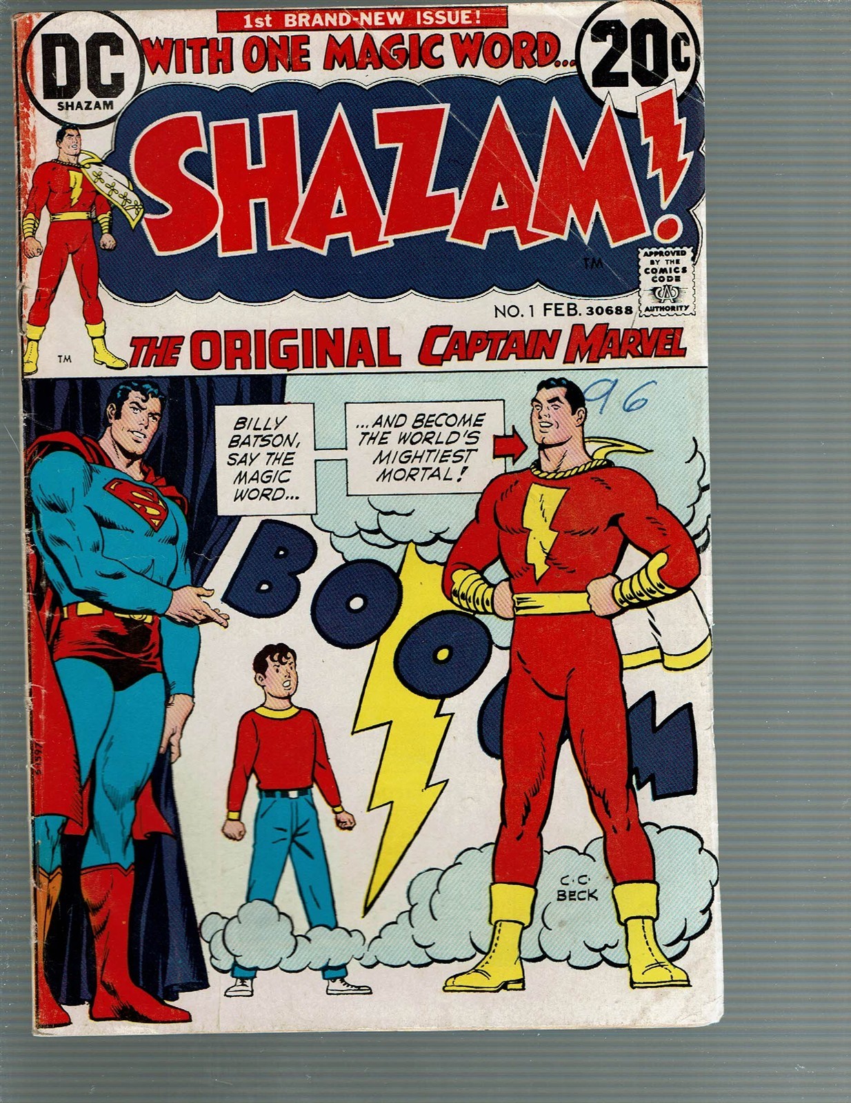 Shazam 1 Captain Marvel Mary Marvel Capt Marvel Jr VG