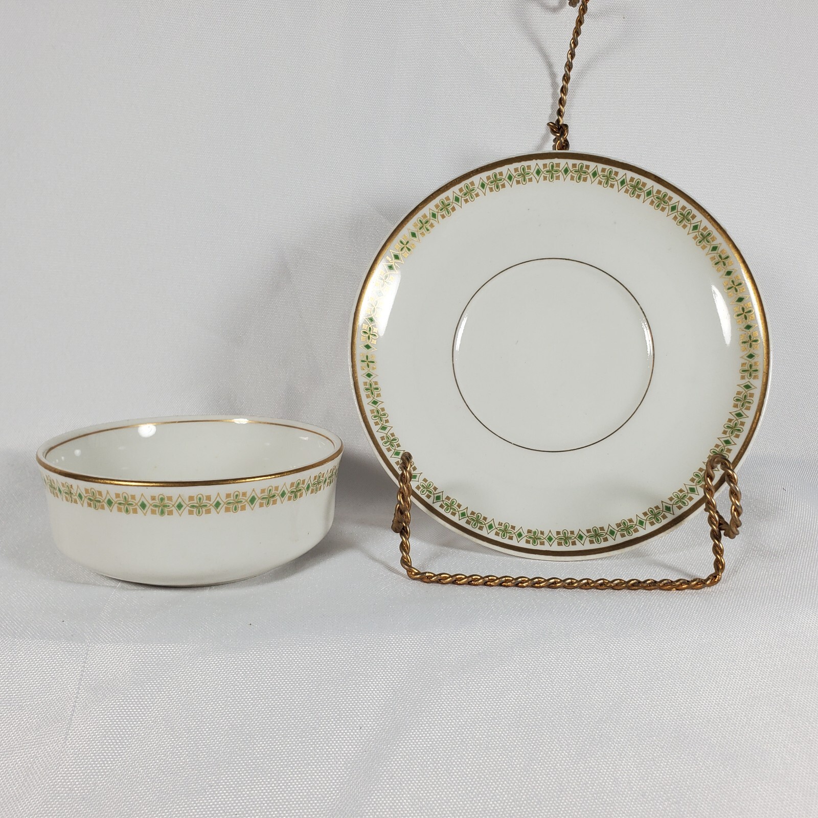 Vintage OP and Co Syracuse Made in China Porcelain Small Bowl and Dish Vintage OP and Co Syracuse Made in China Porcelain Small Bowl and Dish