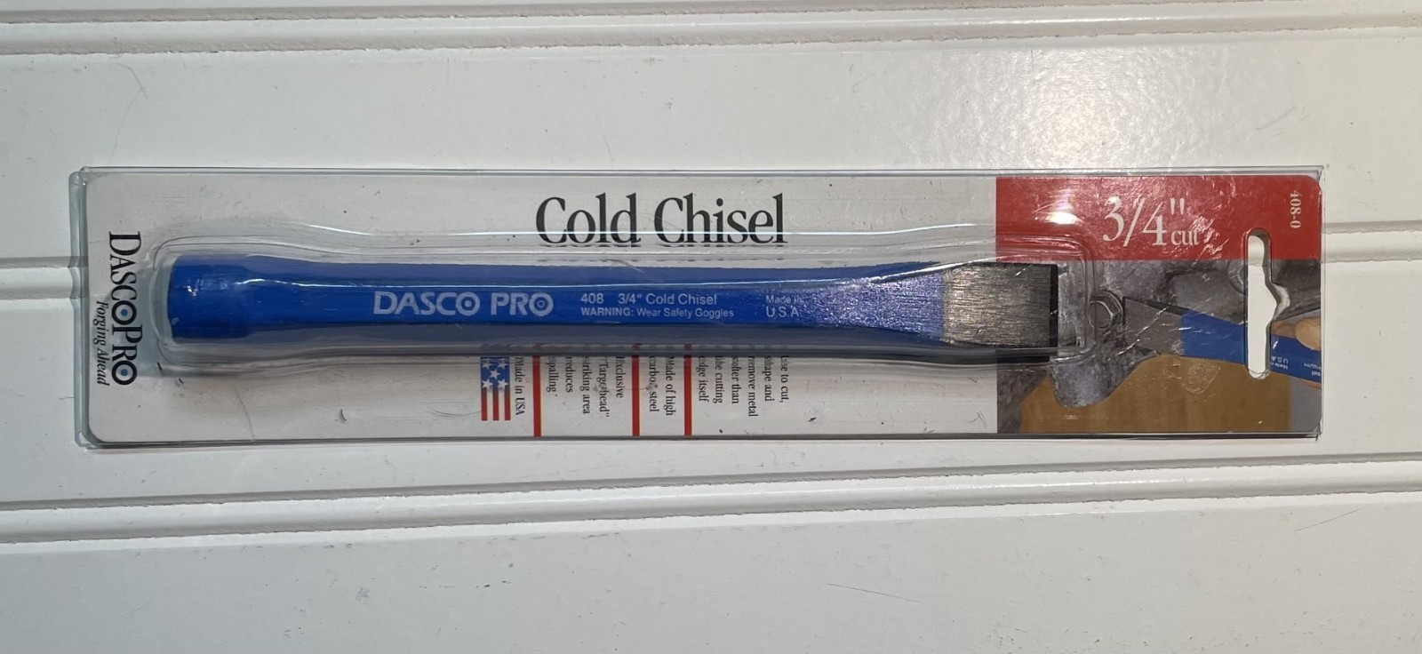 Dasco Pro Cold Chisel 3/4” # 408 Made In USA