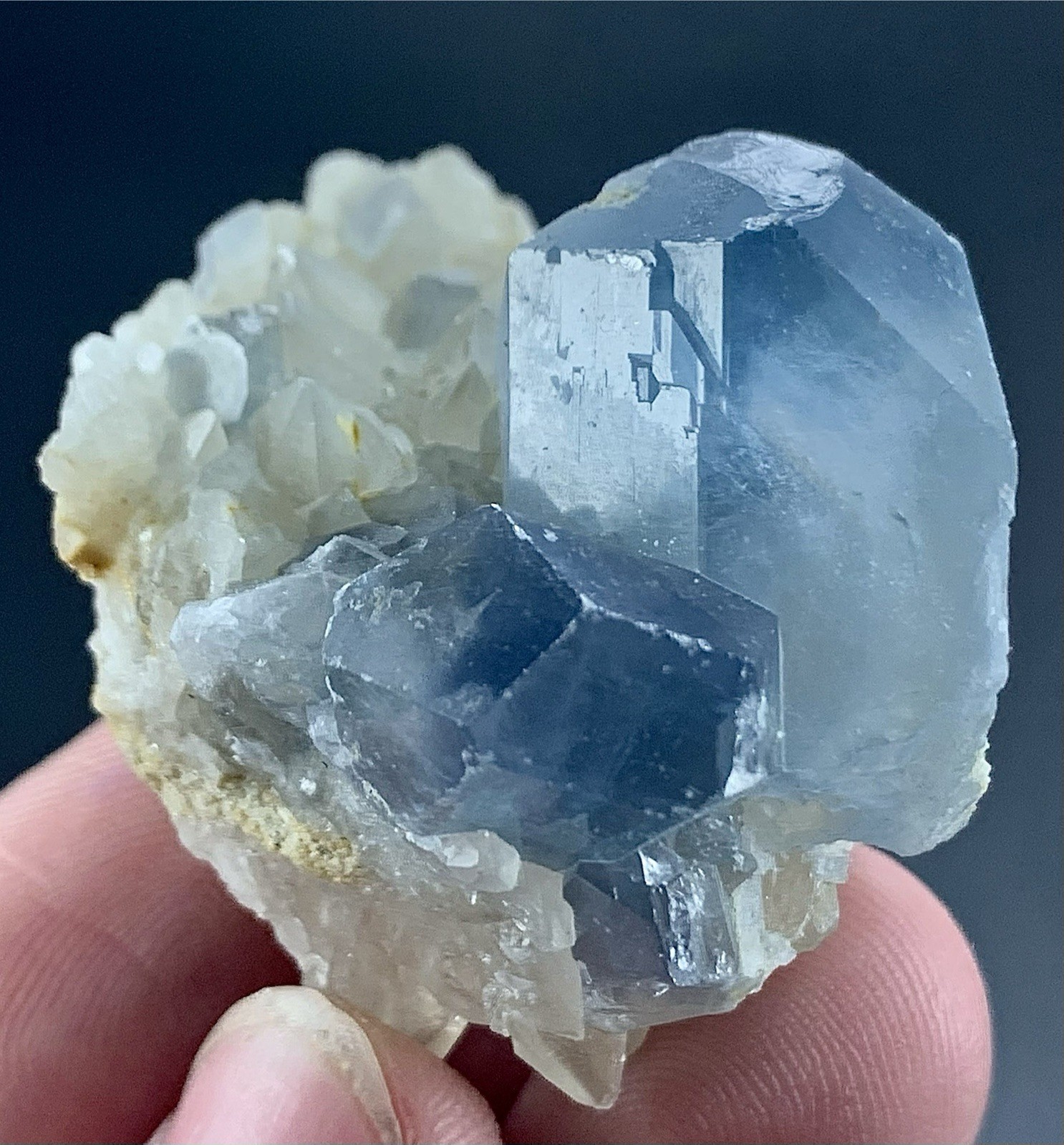 224 Carat Natural Blue Celestine Crystal Specimen From Afghanistan