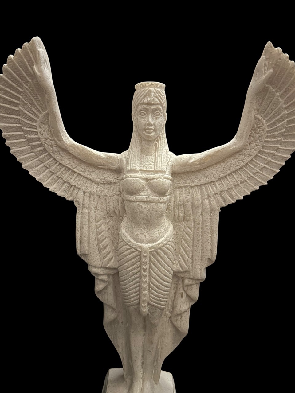 Unique Egyptian Standing Winged ISIS Goddess Statue - Goddess Of Motherhood