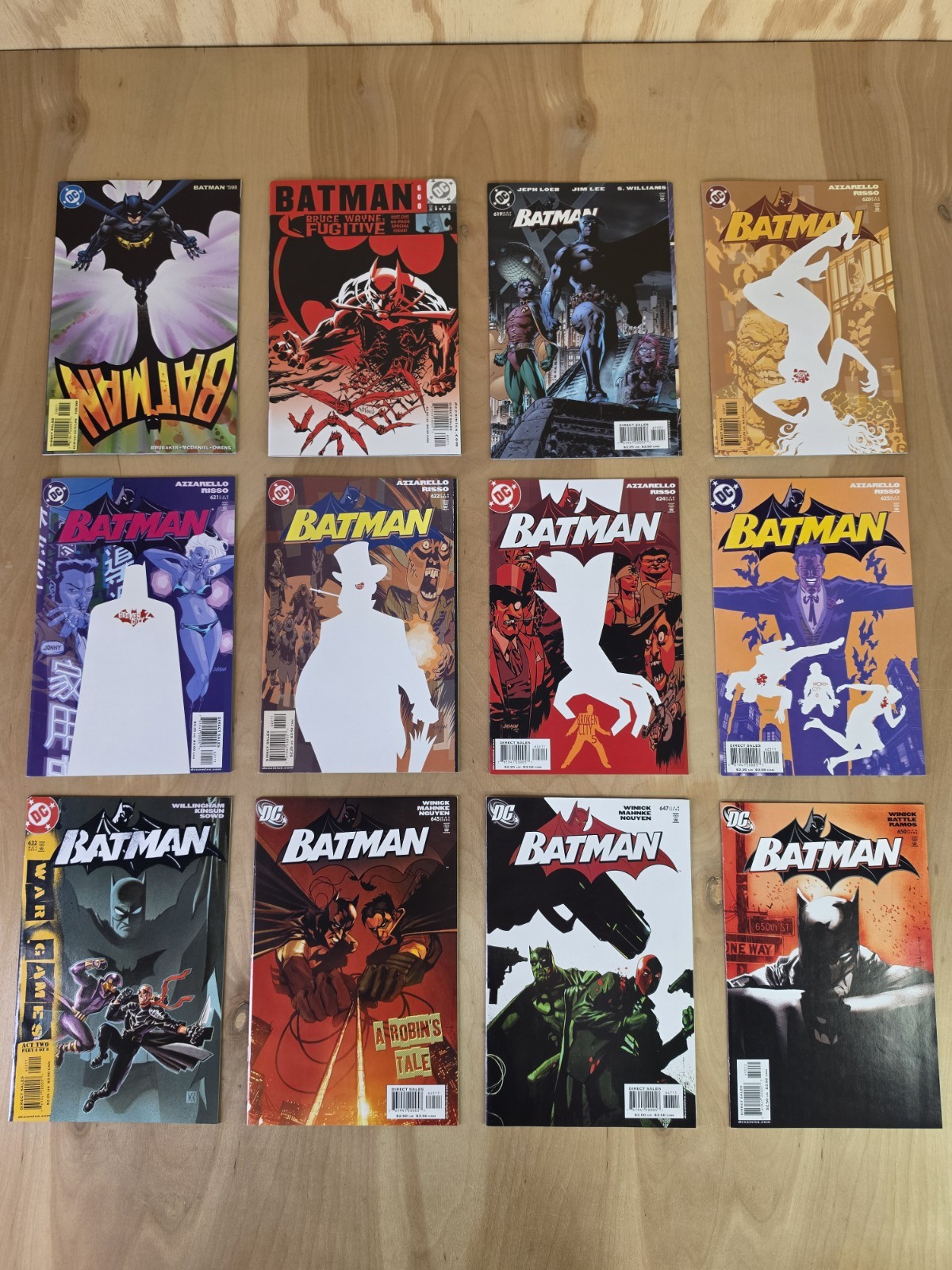 Batman Comic Lot 598,600,619,620,621,622,624,625,632,645,647,650 Batman Comic Lot 598,600,619,620,621,622,624,625,632,645,647,650
