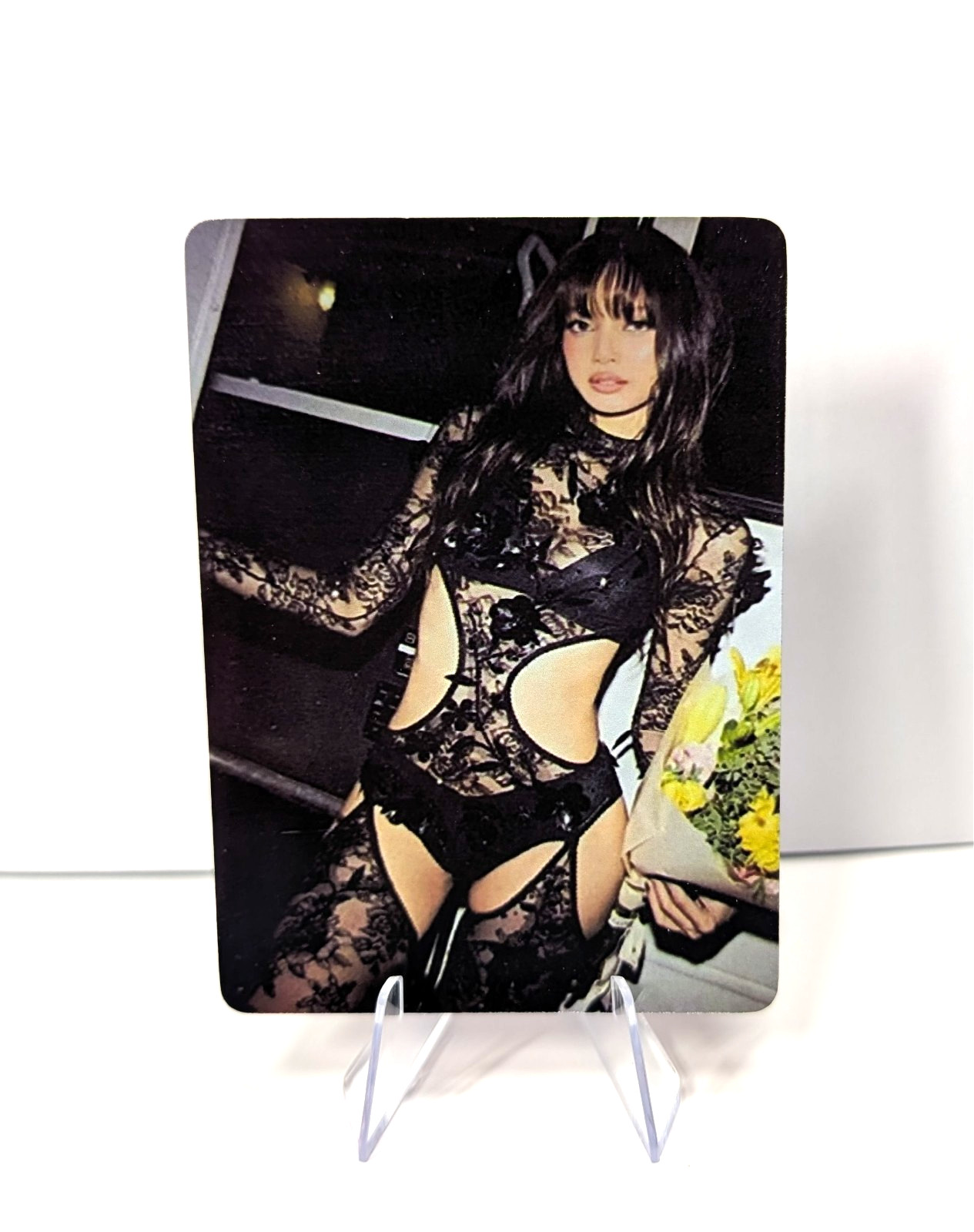 LISA BLACKPINK Moon Star KPOP Girl Photo Goddess Idol Card Lace
