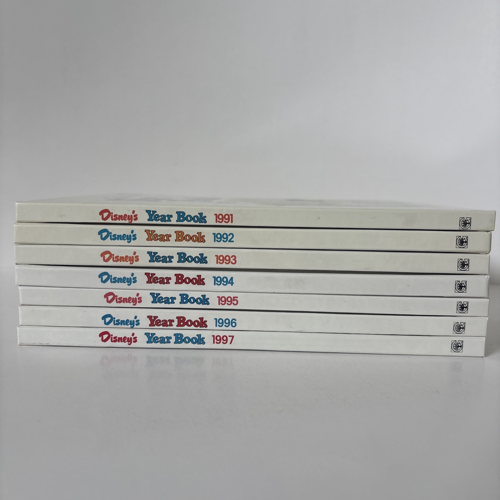 Disney's Year Books 1991-1997 Lot of 7 Wonderful World of Reading Hardcover Disney's Year Books 1991-1997 Lot of 7 Wonderful World of Reading Hardcover