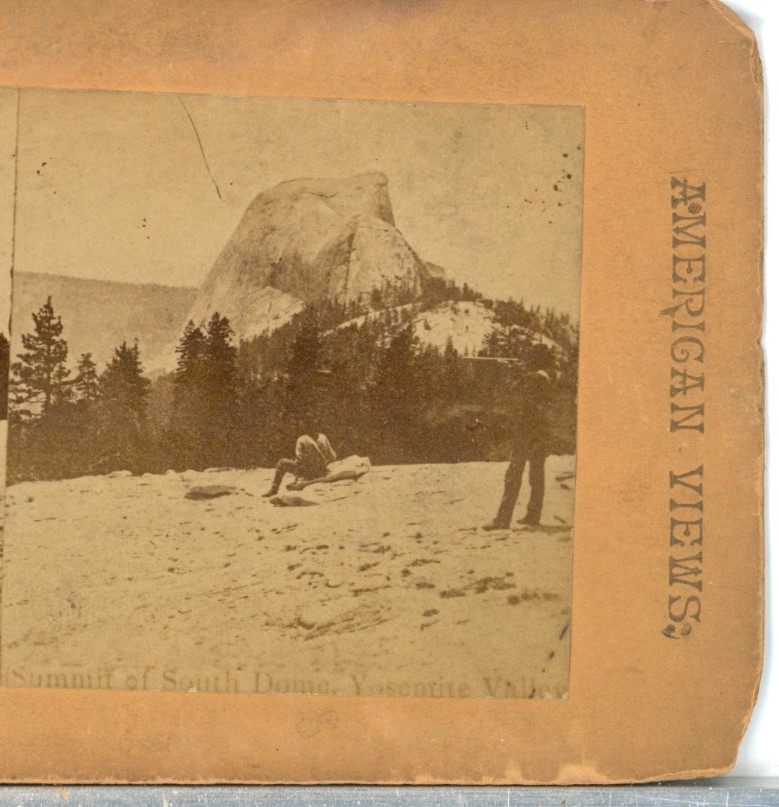 CALIFORNIA, Summit Of South Dome, Yosemite Valley--Stereoview P26