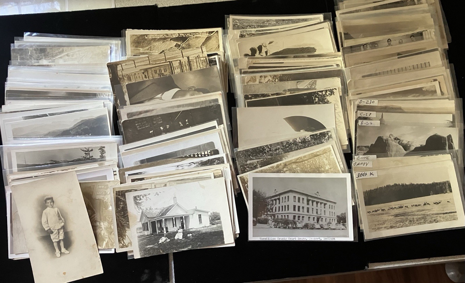 200 RPPC Real Photo Postcard  BULK LOT  People Locations Buildings Scenic
