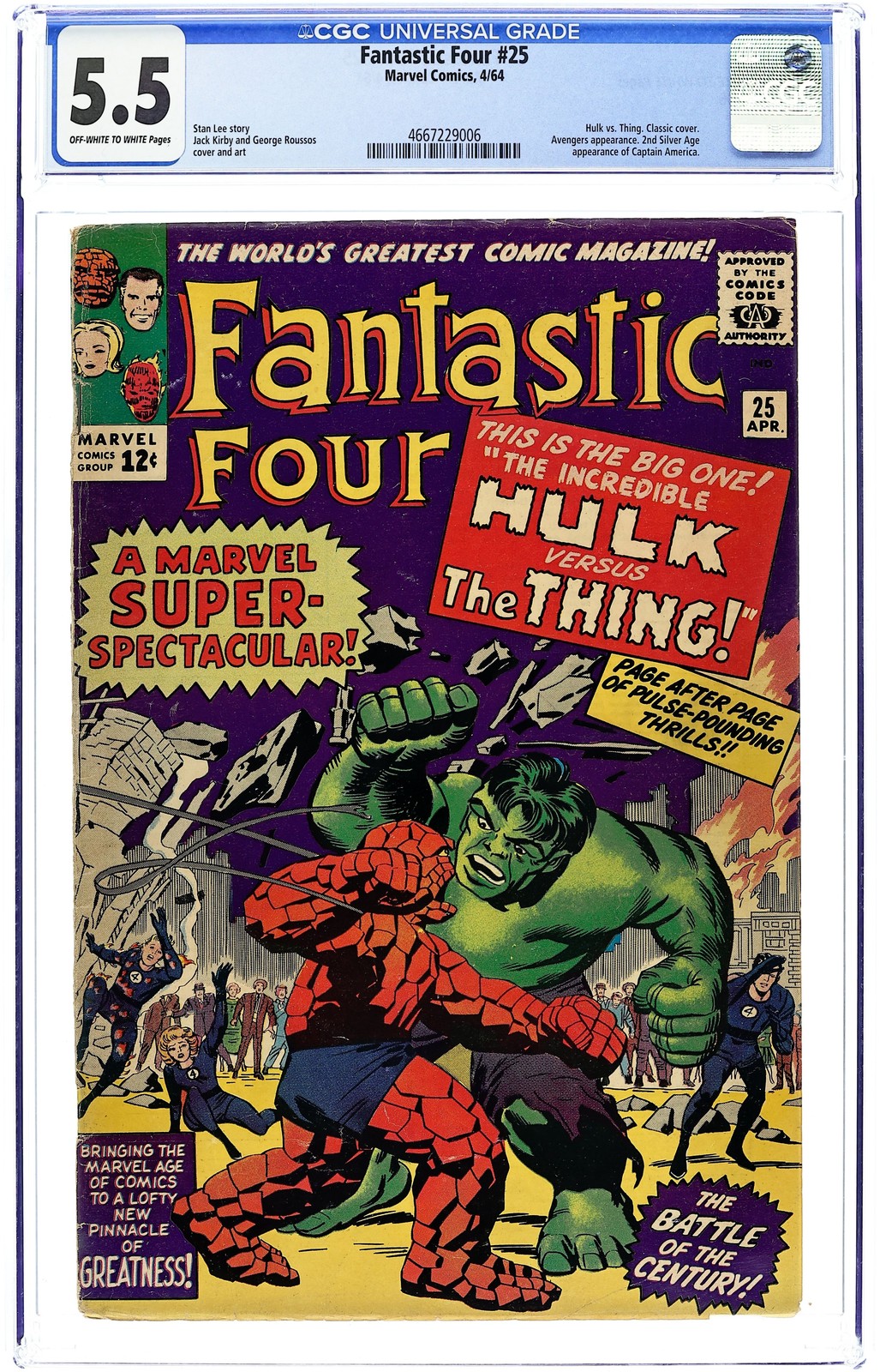 Fantastic Four #25 CGC 5.5 1964 4667229006
