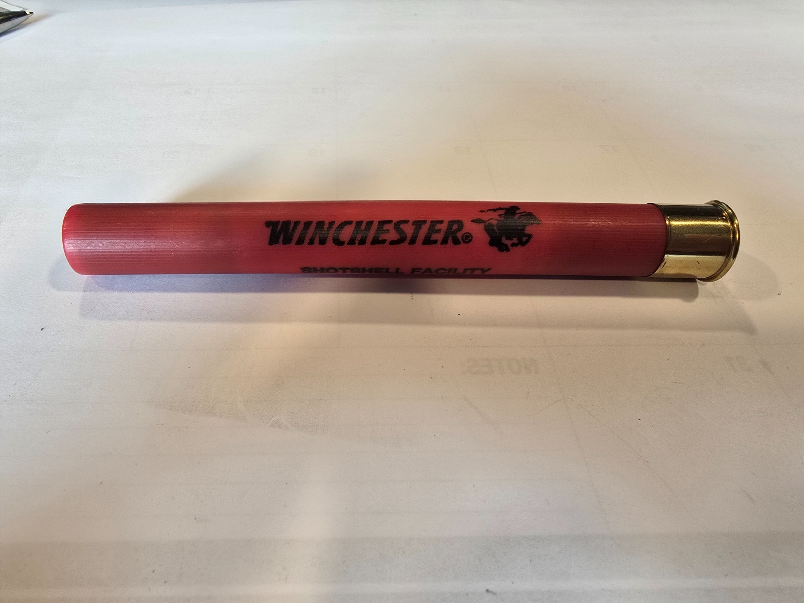 VINTAGE 1980'S WINCHESTER SALESMAN SAMPLE 12 GA SLAG REMOVAL PROP SHELL