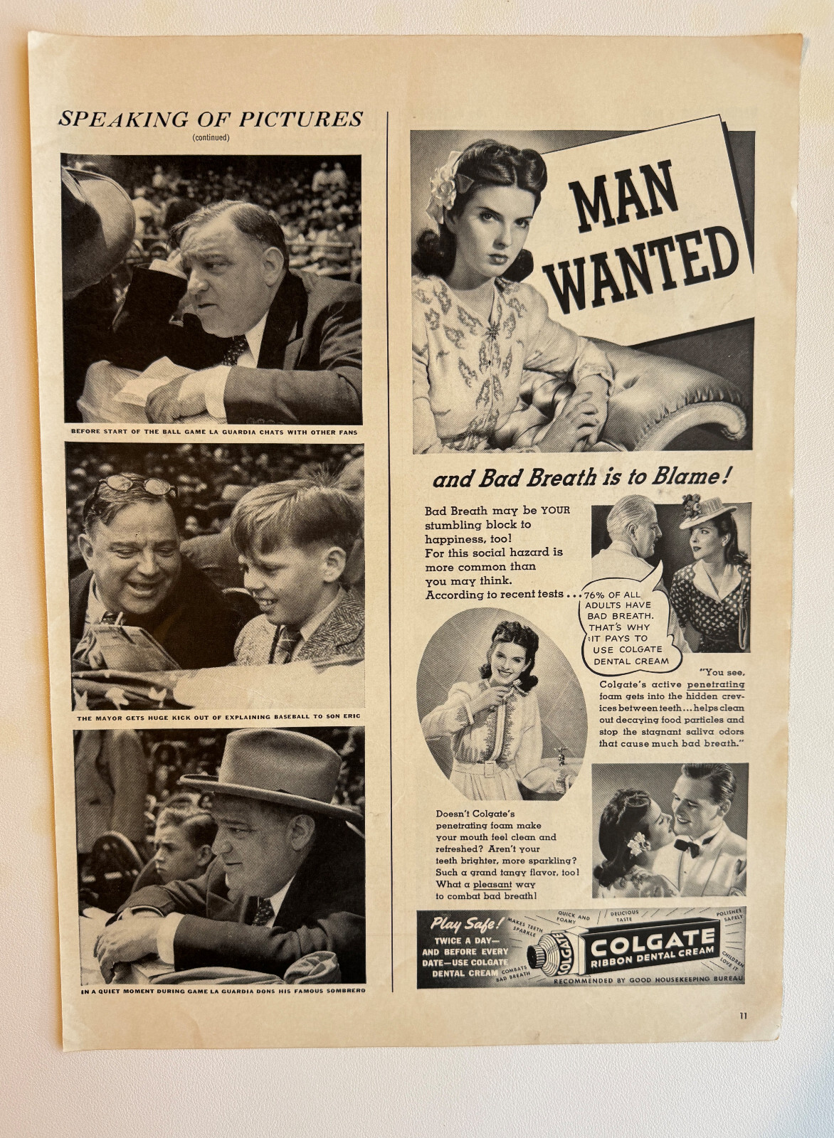 1941 Colgate Ribbon Dental Cream, Maytag Commander, Ammen\'s Vintage Print Ads