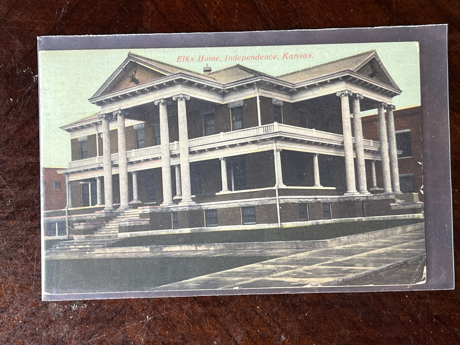 Elks Home Independence KS Montgomery Co 1916 Postcard Posted Elks Home Independence KS Montgomery Co 1916 Postcard Posted