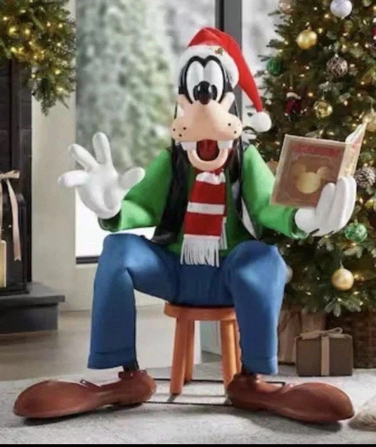 Disney 4 Ft Animated Holiday Goofy Christmas Animatronic Prop