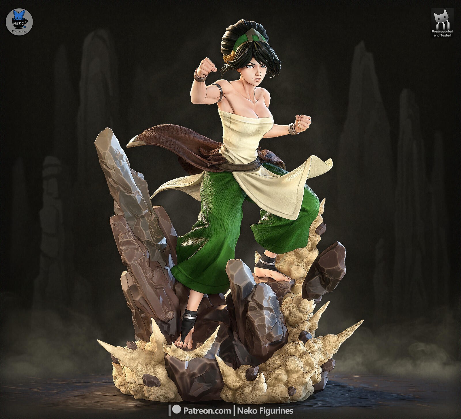 1:8 Toph Avatar Last Airbender UNPAINTED High Quality Garage Kit