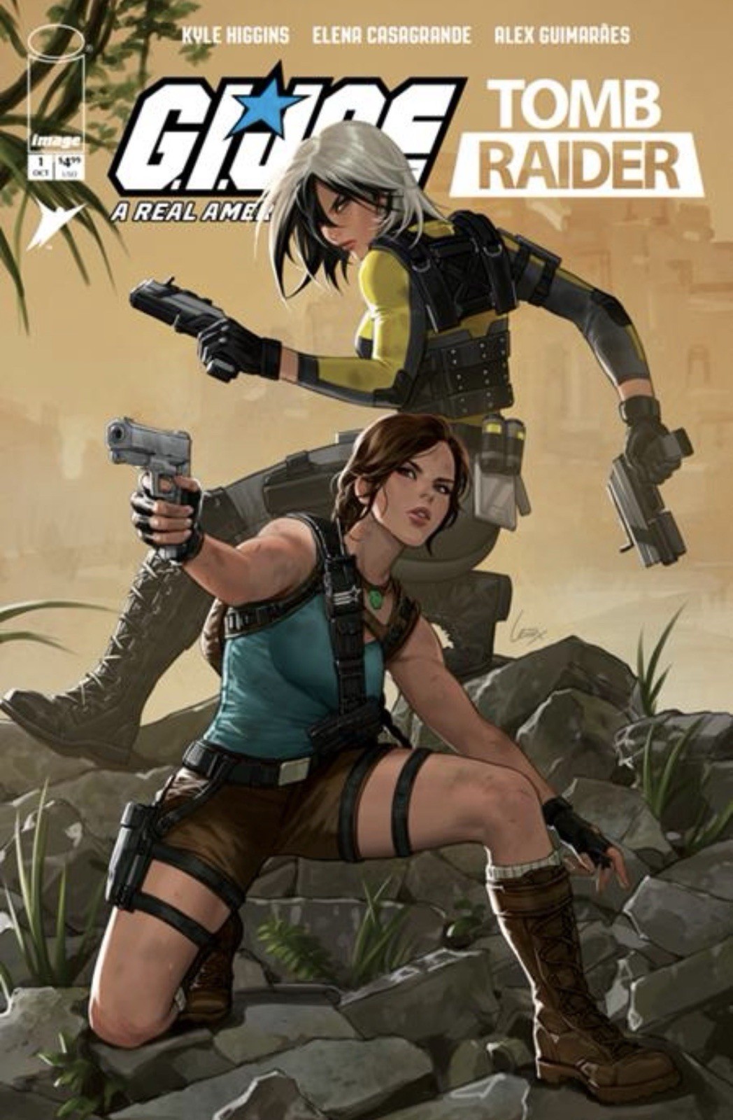 🔥 GI JOE A REAL AMERICAN HERO TOMB RAIDER #1 LEIRIX 1:50 Ratio Variant Cvr E 🔥 GI JOE A REAL AMERICAN HERO TOMB RAIDER #1 LEIRIX 1:50 Ratio Variant Cvr E