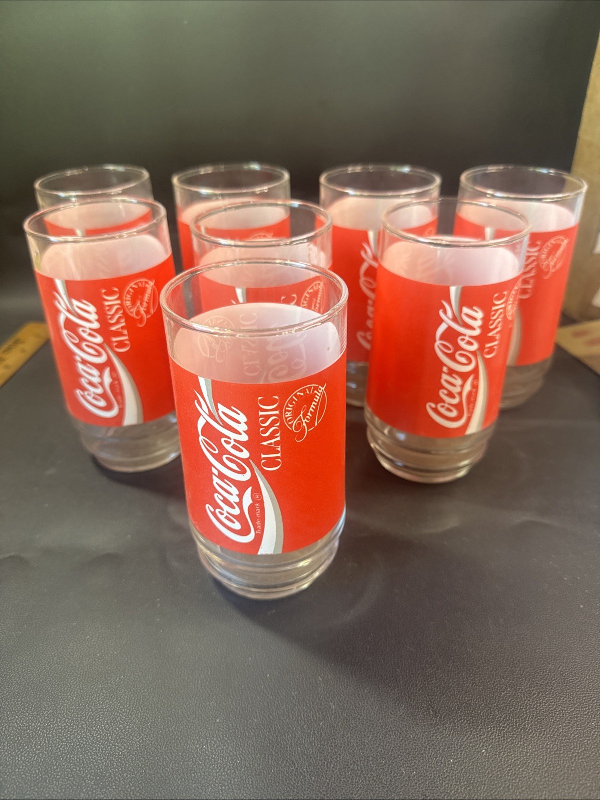VTG 1992 Coca Cola Cooler Glass Set W/Original Packaging~Very Nice~Hard To Find
