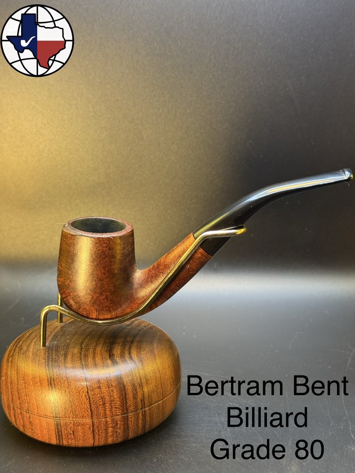 Vintage Bertram Bent Billiard Grade 80 Tobacco Pipe