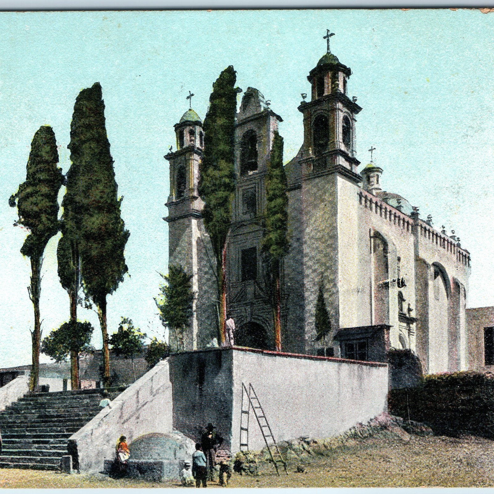 c1900s Guanajuato, Mexico Santuario de Guadalupe Church Cypress Postcard c1900s Guanajuato, Mexico Santuario de Guadalupe Church Cypress Postcard