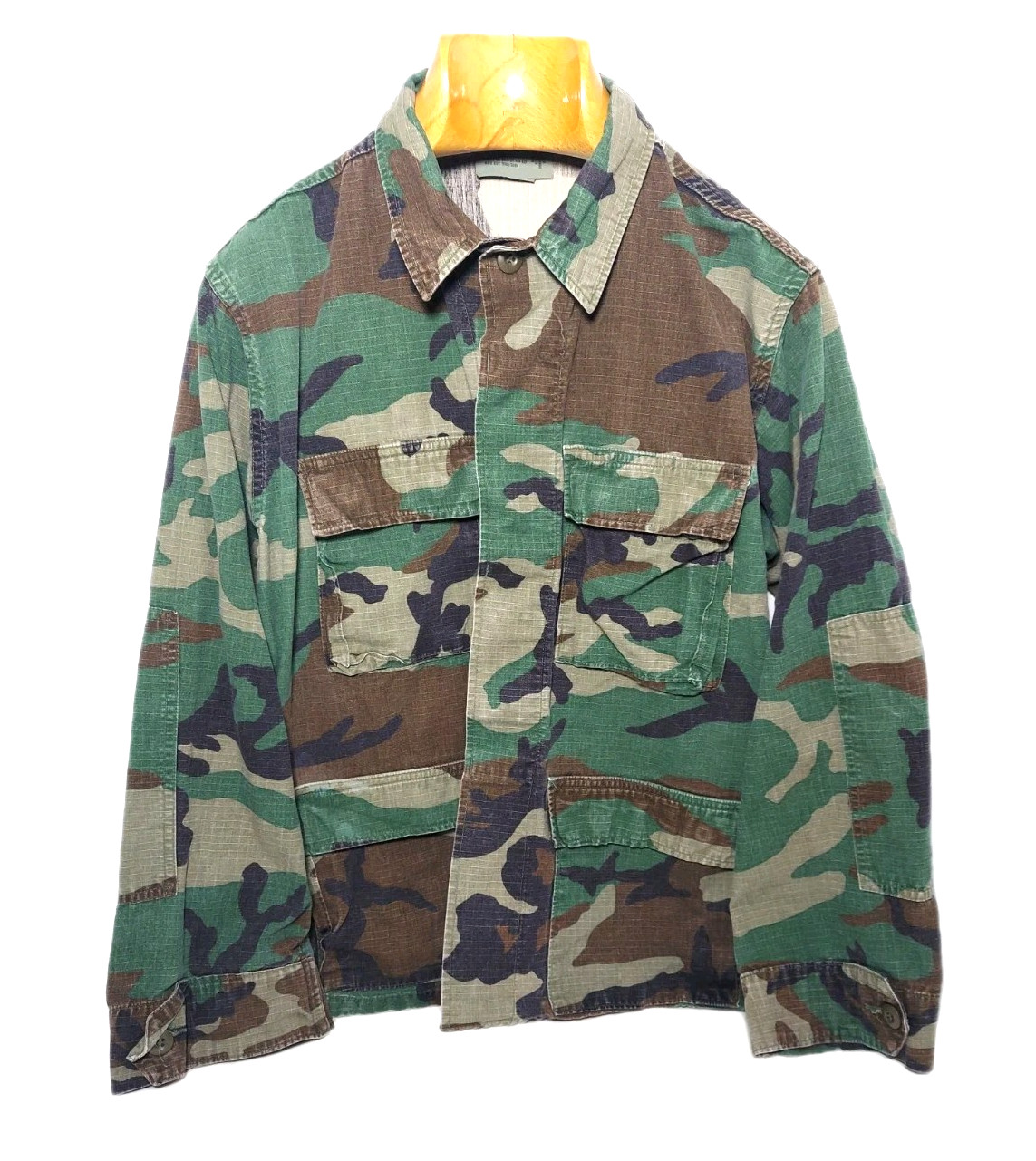 Military Army Jacket Woodland Camo Nato 7080 Size Medium Regular Tactical 