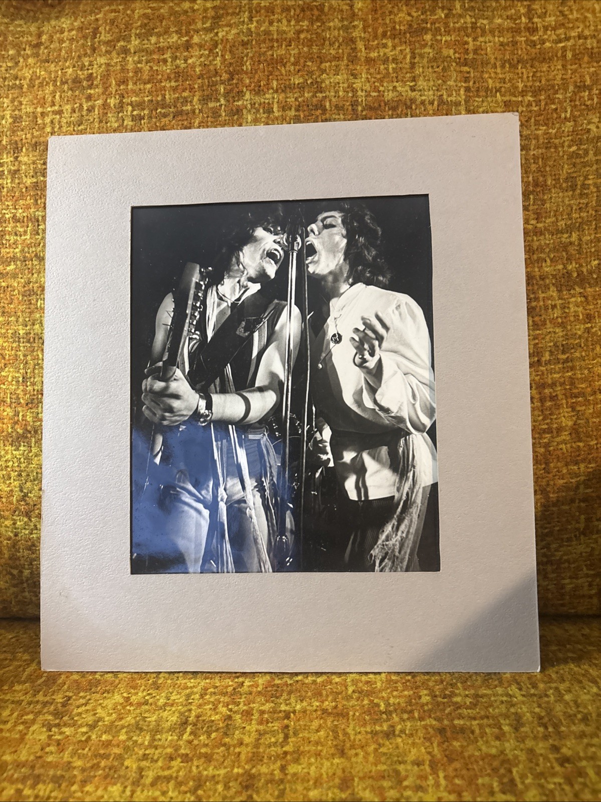 Vintage Black-And-White Photograph Of Bruce Springsteen And Clarence Clemons Vintage Black-And-White Photograph Of Bruce Springsteen And Clarence Clemons