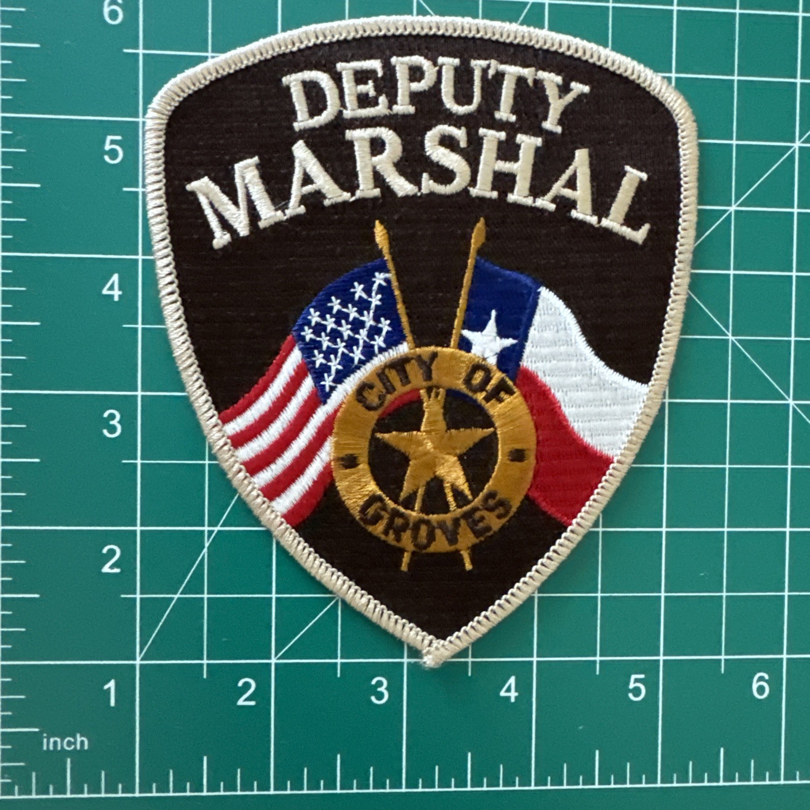 Groves, TX Texas Deputy Marshal Patch (Obsolete)