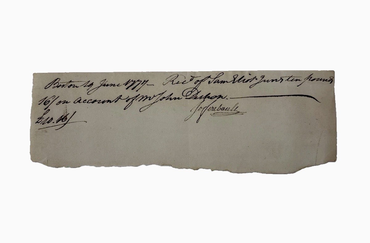 RARE 1777 REVOLUTIONARY WAR Continental NAVY - John Deshon Navy Board 