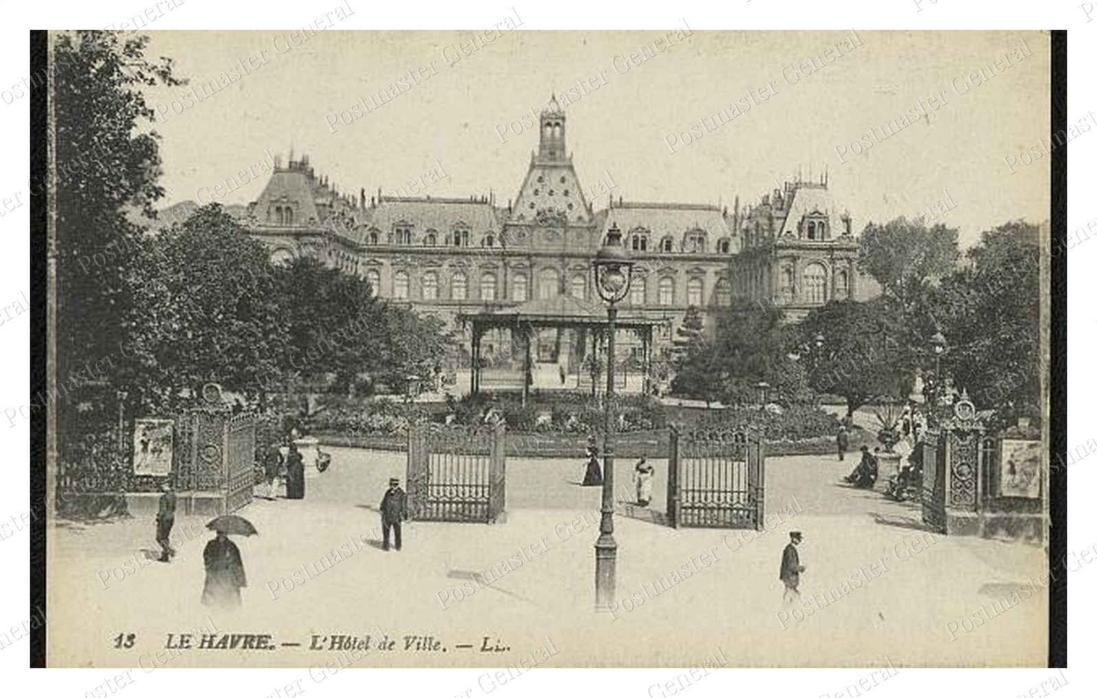 Le Havre City Hall Standard Postcard COPY RPPC
