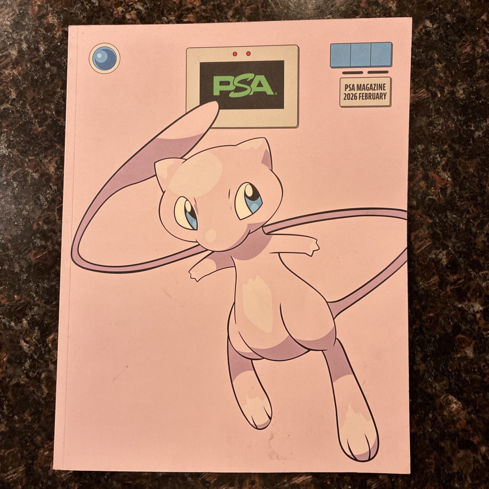 PSA Magazine February 2026 Legendary Pokemon Mew SSP Super Short Print Edition