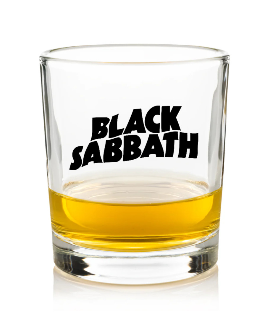 Black Sabbath - Rock and Roll - 10oz Rocks Glass Handmade Whiskey Bourbon Vodka
