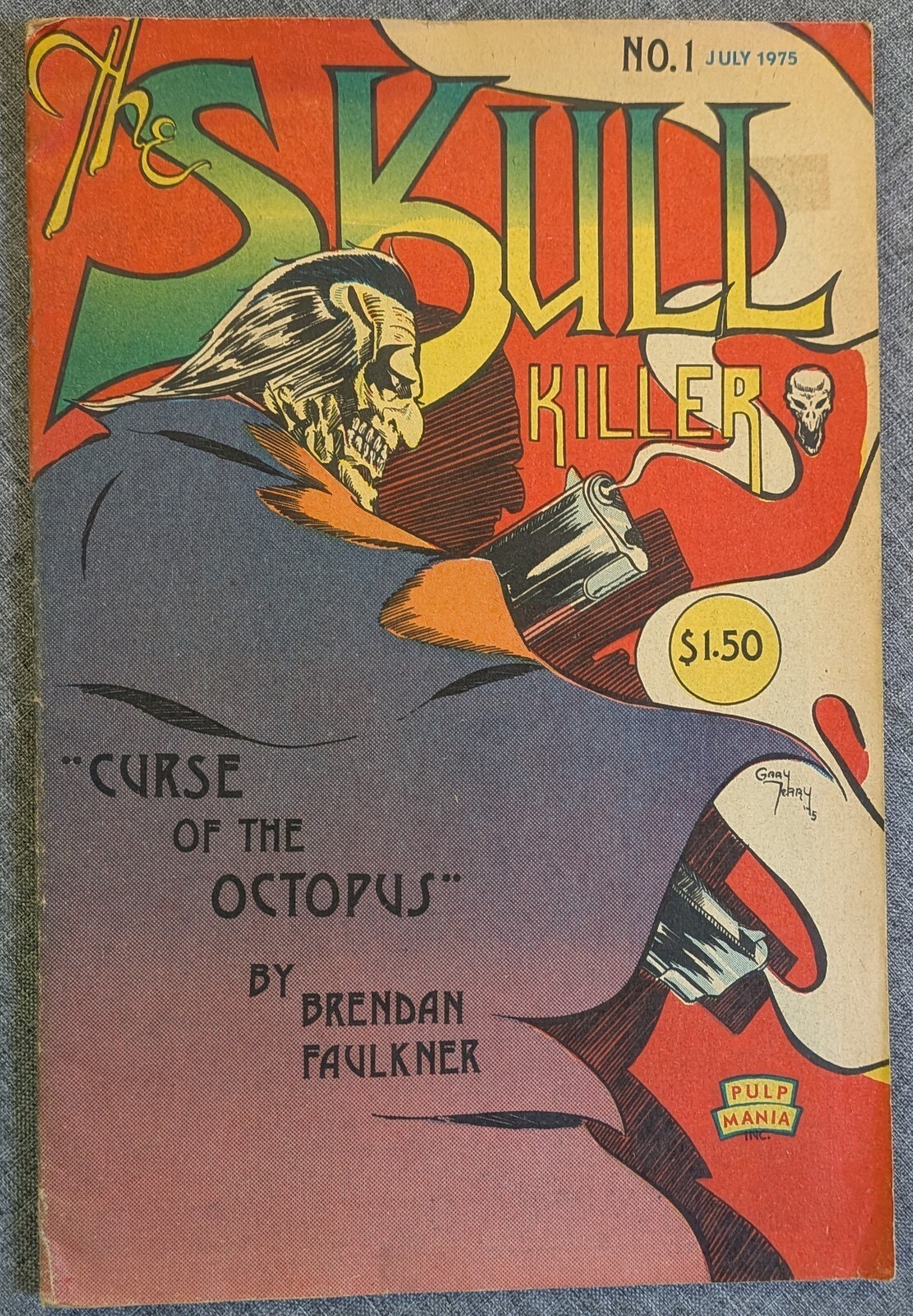 The Skull Killer 1 Underground Comic Pulp Mania 1st Print 1975 Gary Terry Deitch