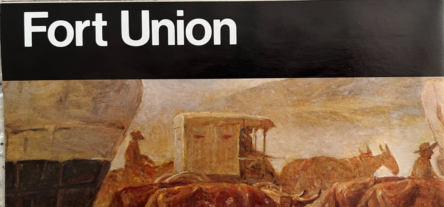 Vintage 1991 FORT UNION MONUMENT   NATIONAL PARK SERVICE UNIGRID BROCHURE/MAP