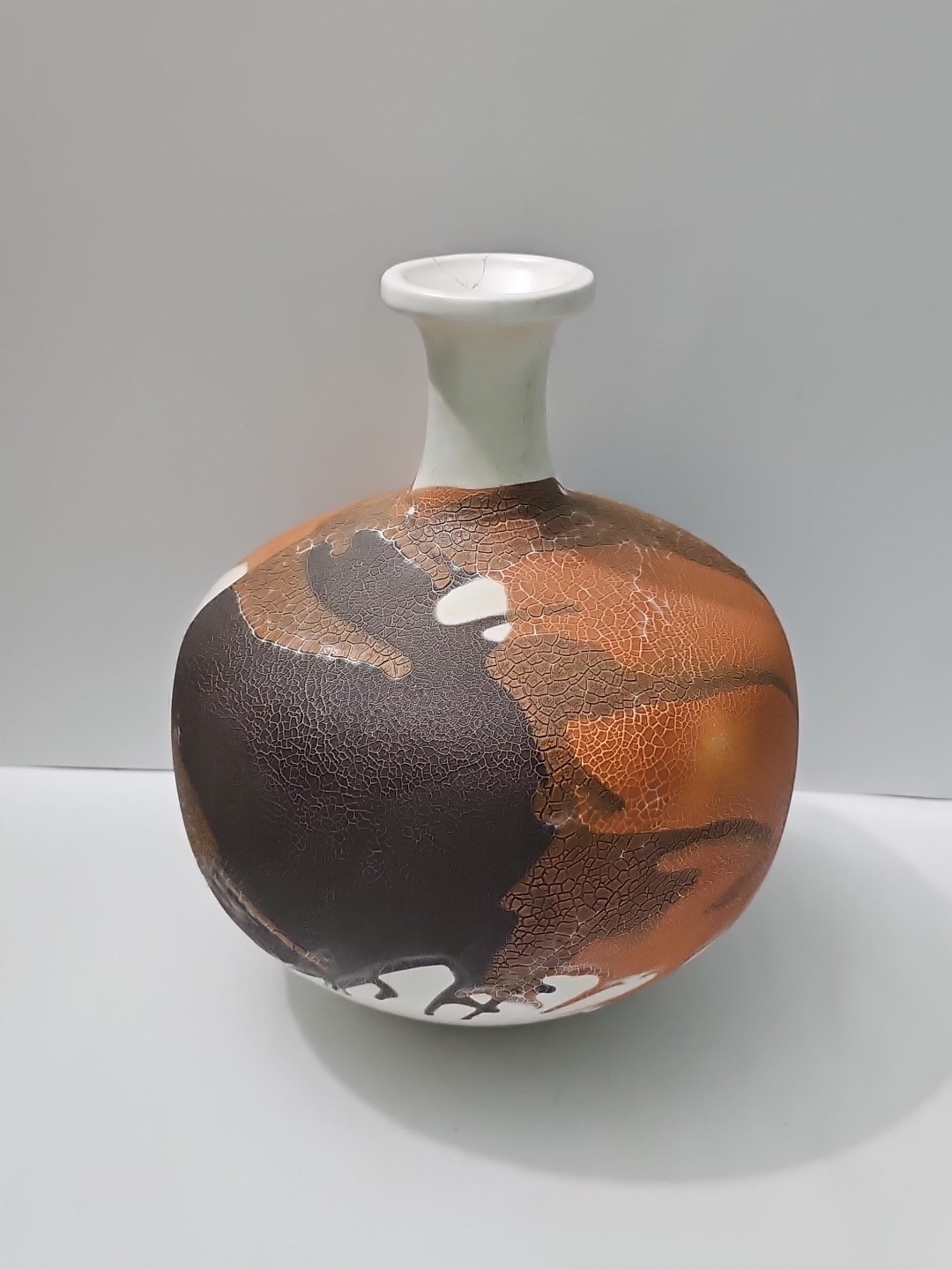 Vintage MCM Royal Haeger Pottery Drip Glaze Alrun Osterberg Jug Vase 10\
