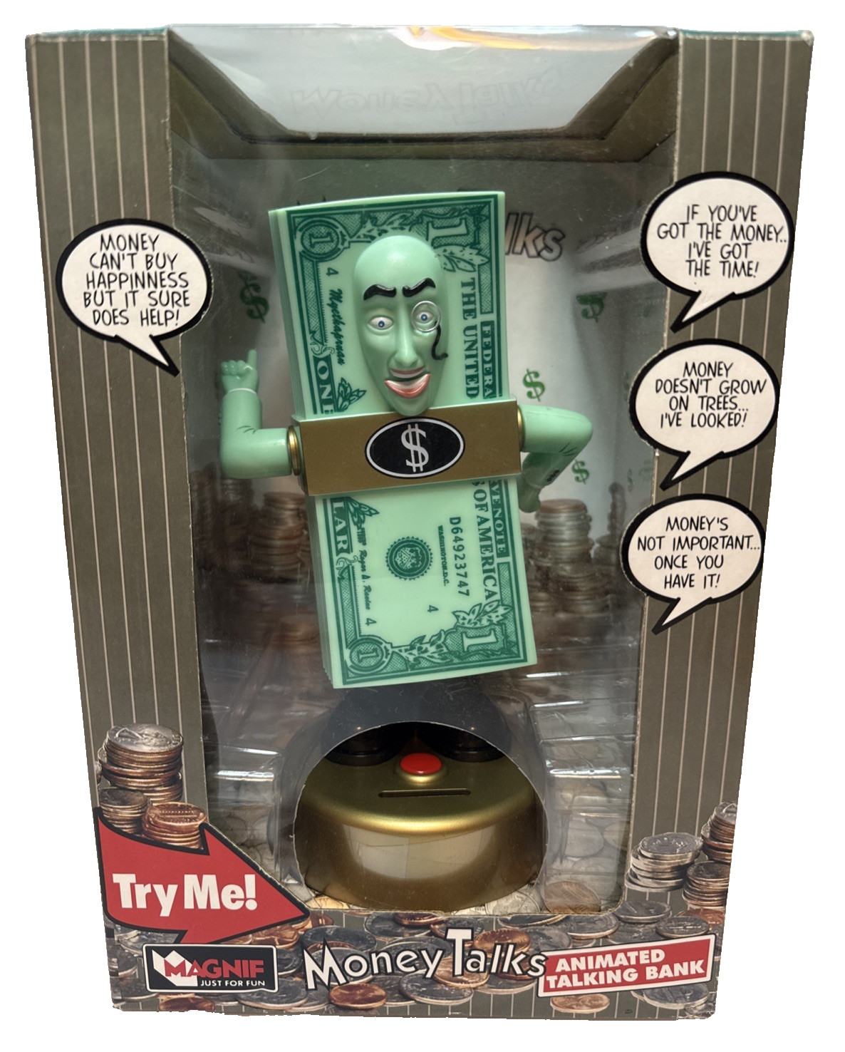 New Money Talks Animated Talking Bank 2000 Coin Bank 9\