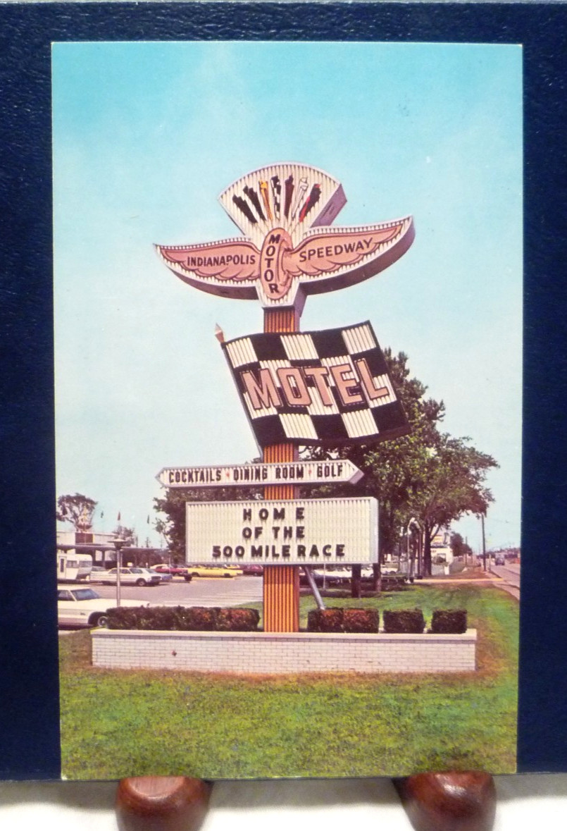 1940s-60s Motel Postcard, Indianapolis Motor Speedway Motel, IN 1940s-60s Motel Postcard, Indianapolis Motor Speedway Motel, IN