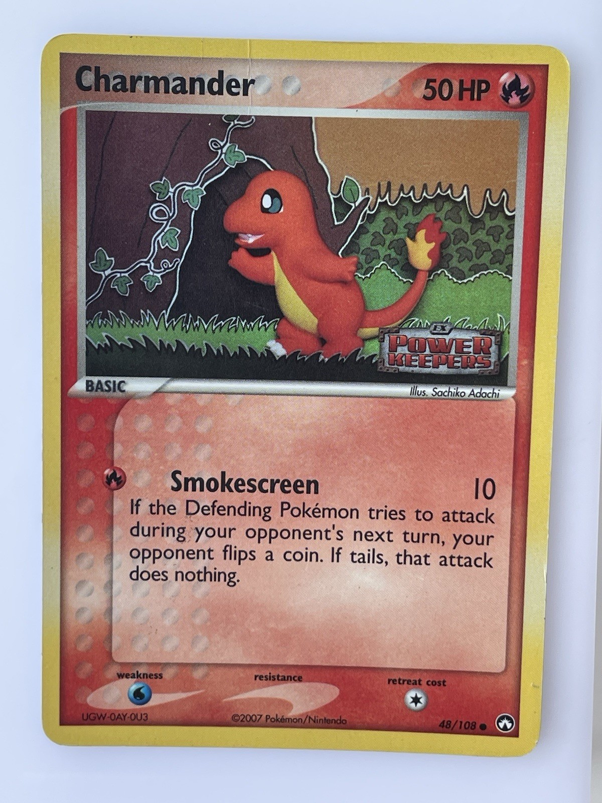 Charmander 48/108 Ex Power Keepers Stamped Reverse Holo Moderately Played 2007