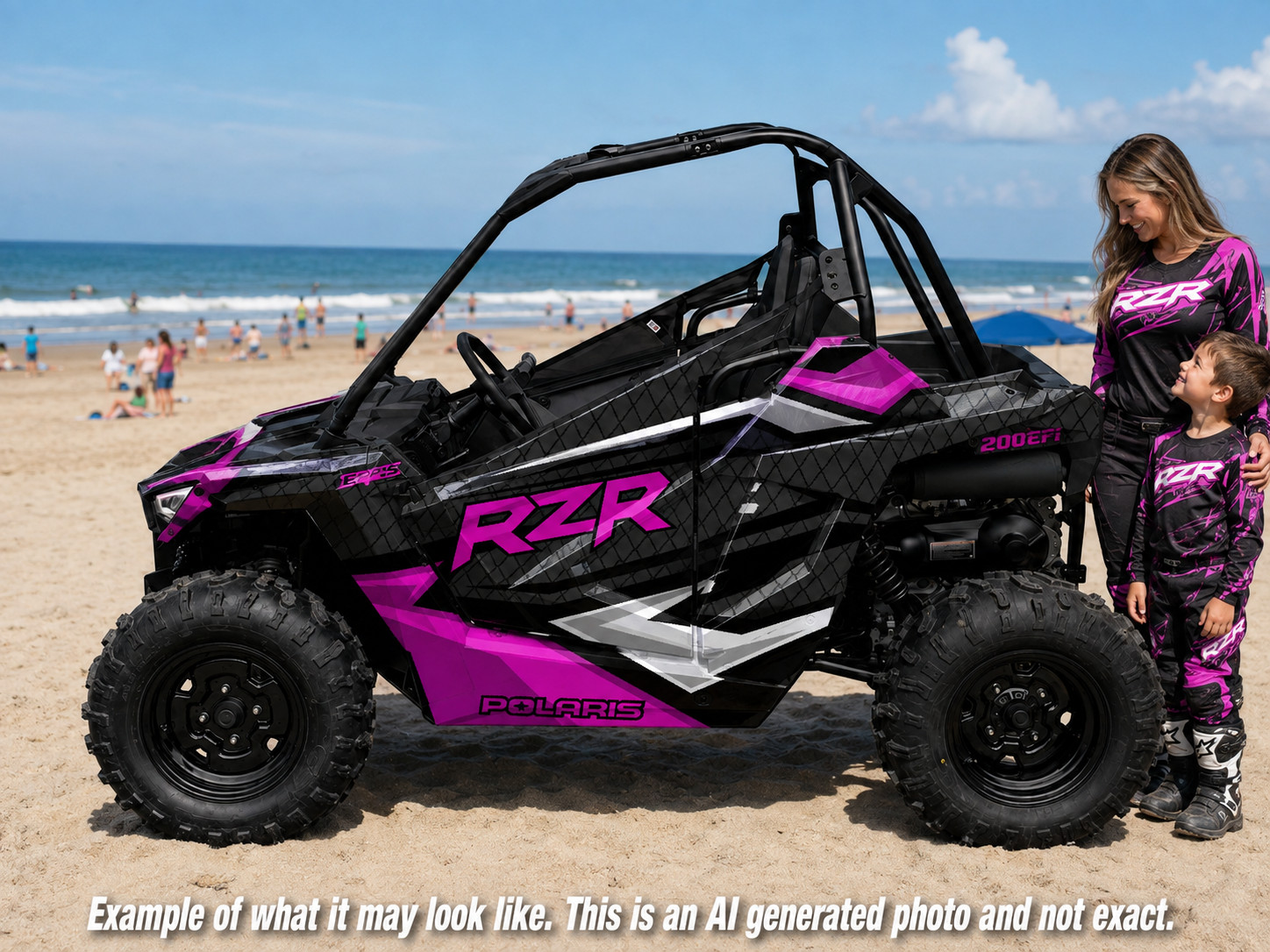 2021-2025 Polaris RZR 200 Graphics Kit D36-2 Holographic Available