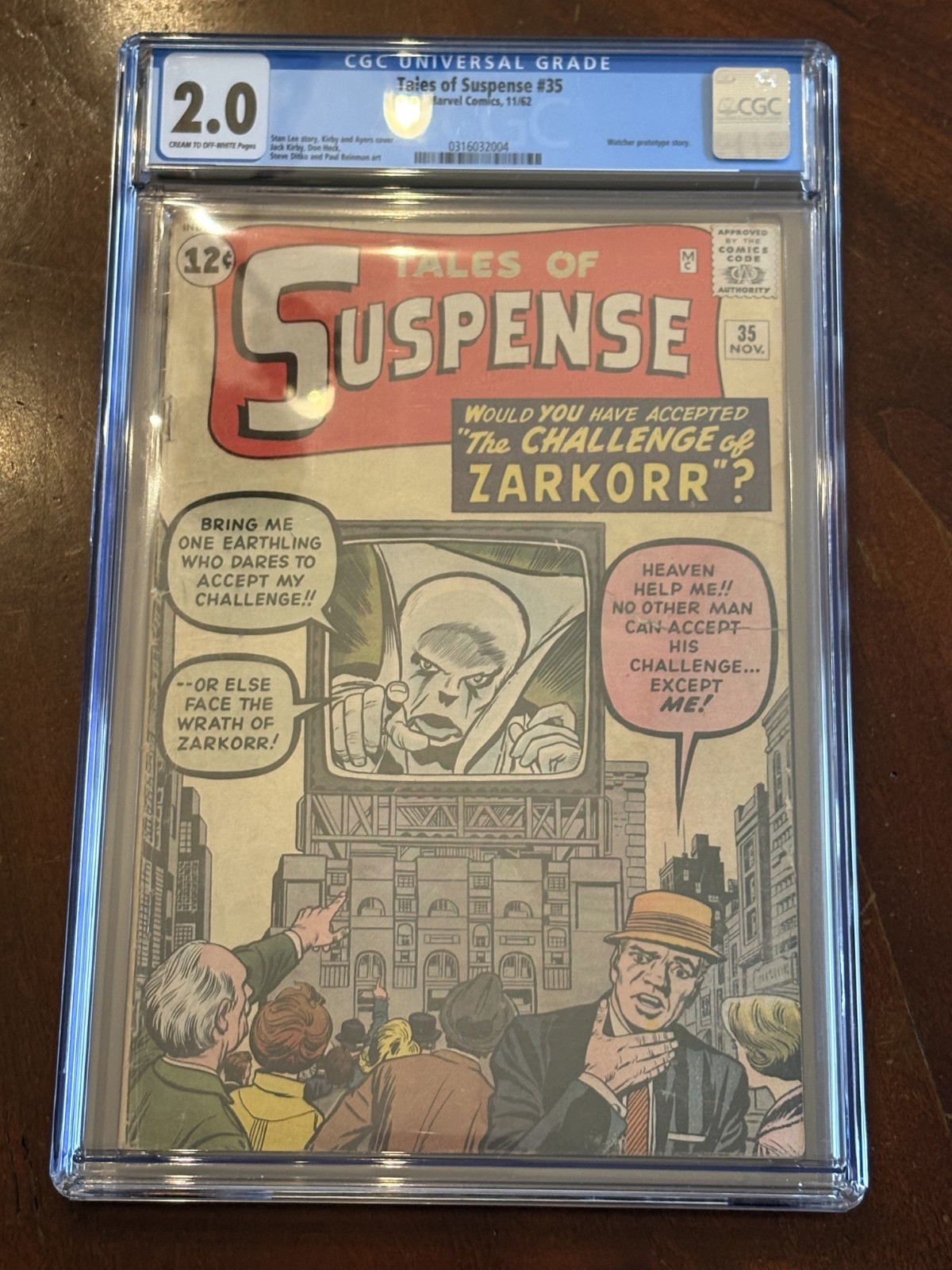 Marvel Tales of Suspense #35 (1962) CGC 2.0 Graded Challenge of Zarkorr