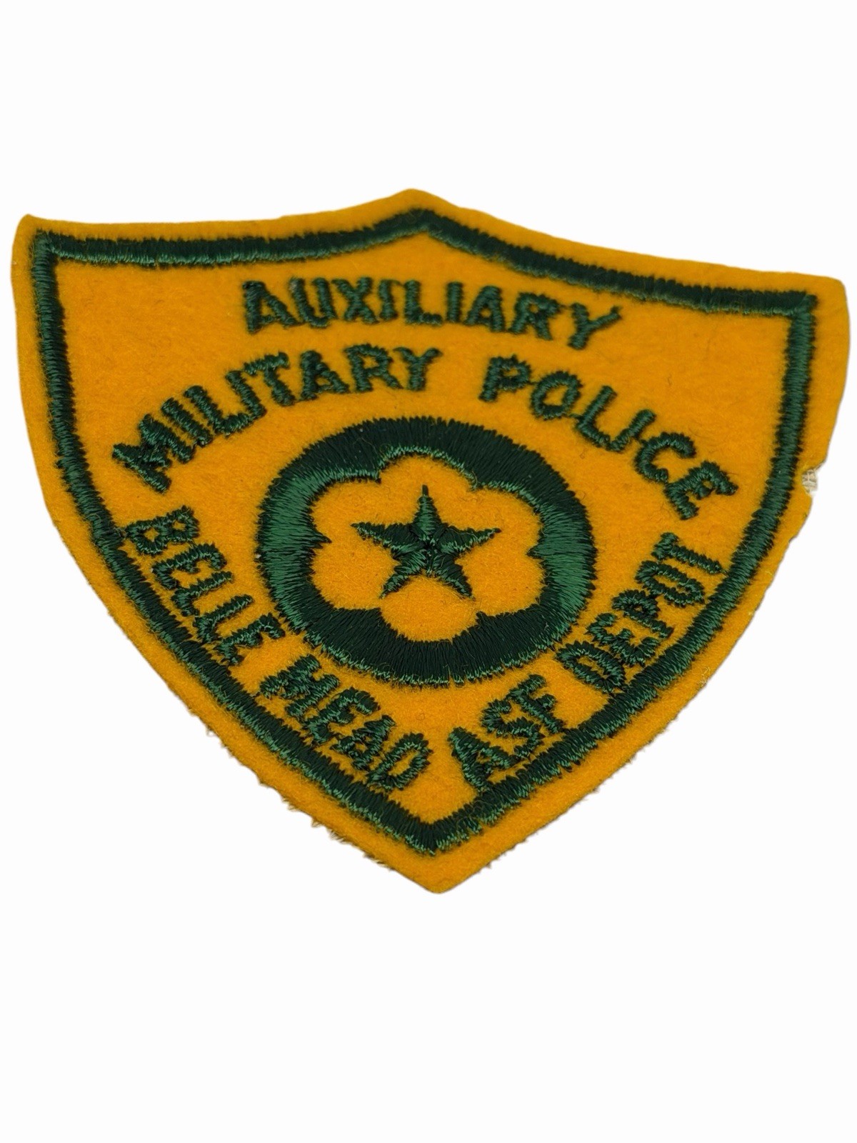 Vintage WW2 Original Auxiliary M P Belle Mead ASF Depot Patch Vintage WW2 Original Auxiliary M P Belle Mead ASF Depot Patch