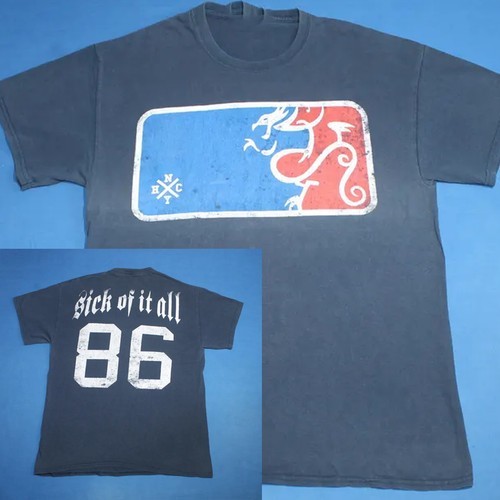Sick Of It All TShirt 86 black 2 sides shirt All sizes S to 5Xl