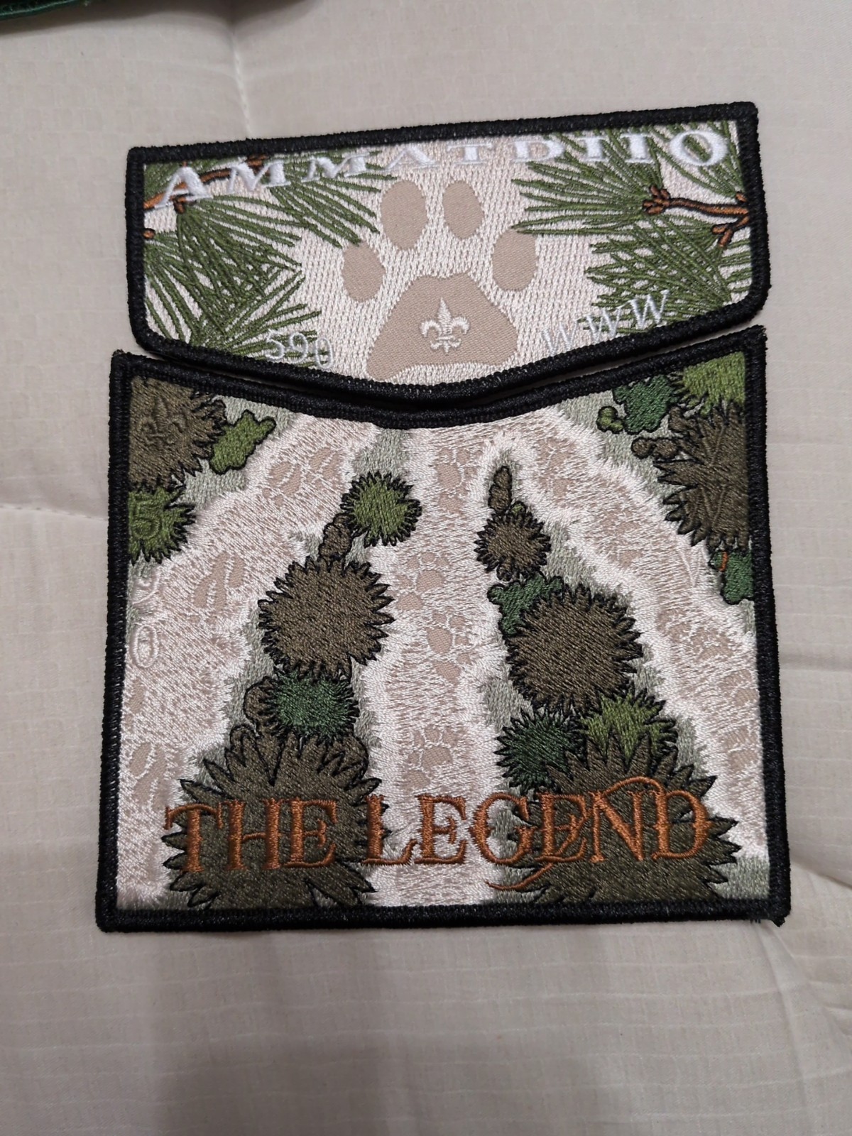 Ammatdiio 590 The Legend Set OA ORDER OF THE ARROW NEW FLAP BUTTON SET