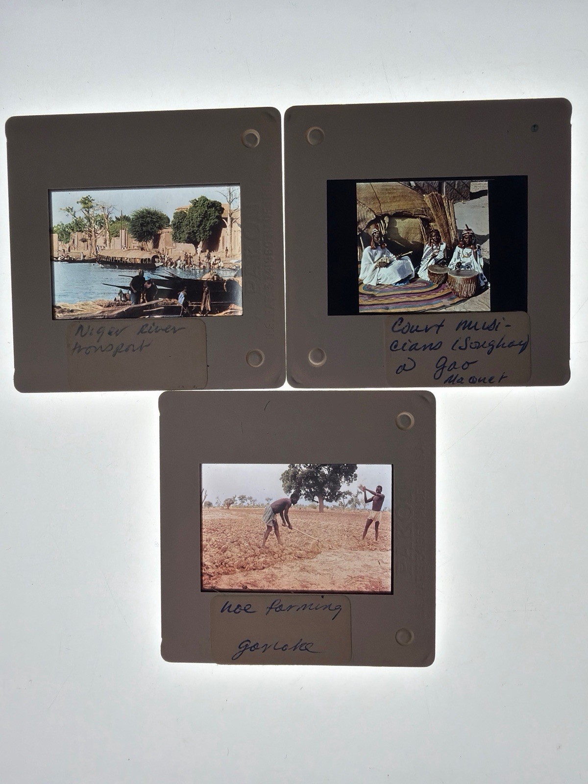3 Vintage 35mm Photo Slides African Ethnographic Niger River Gao Songhay